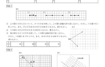 中3理科「力の合成と分解(作図問題も有り)」学習プリント無料ダウンロード・印刷